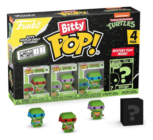 Funko Bitty Pop Set 4 Mini Figuras Tortugas Ninja S1