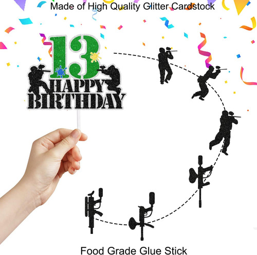 Juego De 7 Piezas De Decoración Para Cupcakes Con Diseño De
