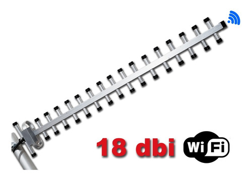 Antena Wifi Yagi De 18 Dbi 2.4 Ghz Con 5m Cable