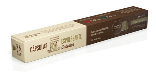 Café Cabrales Capsulas Espressarte Passionato X 10 Nespresso