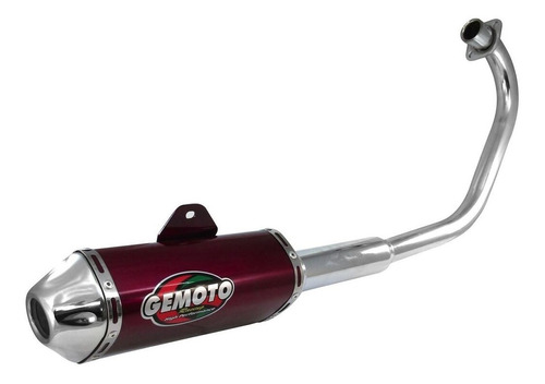 Caños De Escape Gemoto Racing Rojo Para Gs