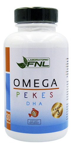 Omega 3 Pekes Fnl Para Niños Fish Oil Dha Epa Sabor Sin Sabor