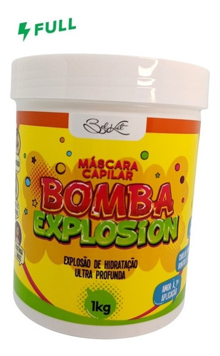 Mascara Capilar Bomba Explosion Hidratação Recosntrução 1 Kg