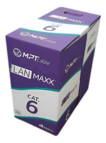 Cabo De Rede Banda Larga Cat6 305 Metros U/utp 23awg - Cinza