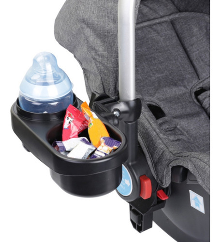 Stroller Double Cup Holder Pushchair Bottle Snack Box Shelf