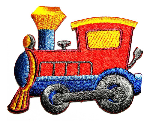 Hho Rojo Tren Infantil Dibujo Animado Parche Bordado Lindo
