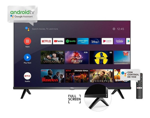 Imagen 1 de 2 de Televisor Tcl Smart Tv 40'' Led Full Hd Hdr 60hz Android Tv