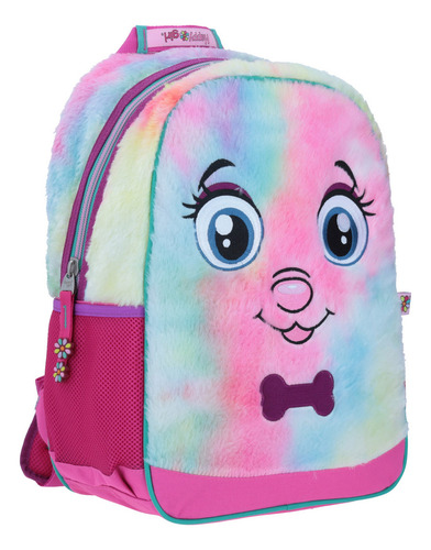 Mochila Grande Rosa Chenson Happy Girl Adha Porta Tablet De