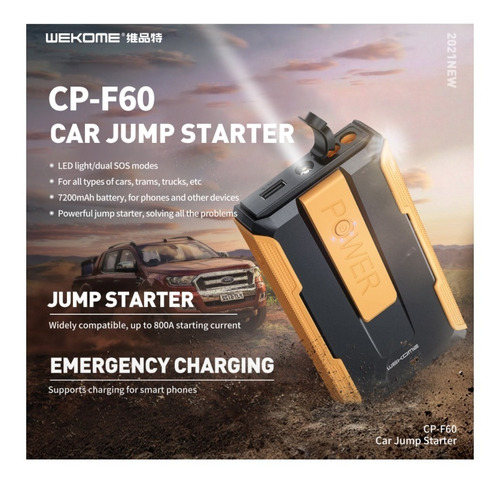 Imagen 3 de 4 de Fuente De Alimentación De Emergencia Para Automóvil 7200mah