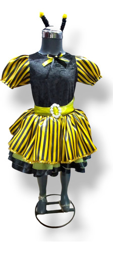 Difraz De Abeja, Vestido De Abeja Abejita Amarillo Negro 10