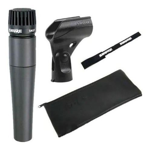Micrófono Shure SM SM57-LC dinámico cardioide negro