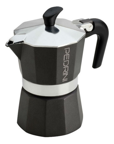 Cafetera Manual Pedrini 3 Pocillos - Negro