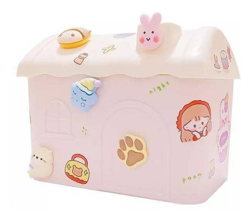 Humidificador Kawaii Casita Difusor Carga Usb  Con Stickers 