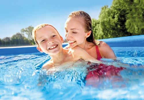 Piscina Inflavel Easy Set 1.942 Litros Intex 28106 Cor Azul