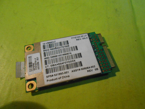 Placa Wifi Gobi2000 W-gsc-7 - Ccab093g0090t2 (Usado)