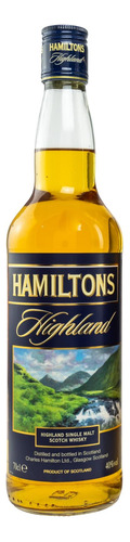 Whisky Hamiltons Highland Single Malt Scotch 700ml Importado