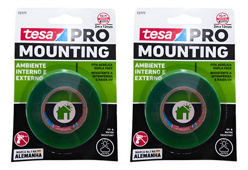 Kit 2 Fita Dupla Face Tesa Pro Mounting