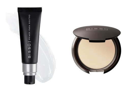 Kit Maquillaje Compacto + Primer Para Rostro Bissú