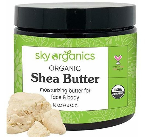 Orgánica Shea Butter Por Sky Organics (16 Onzas) 100% Africa