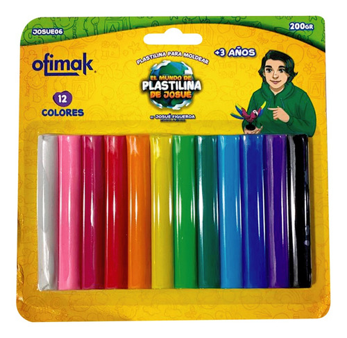 Plastilina Para Moldear - Ofimak - 12 Colores