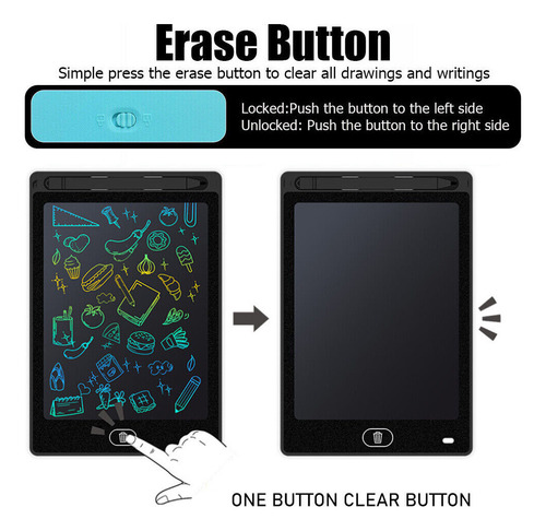 Ec Tableta De Escritura Lcd Pa Drawing Magic Board De 12