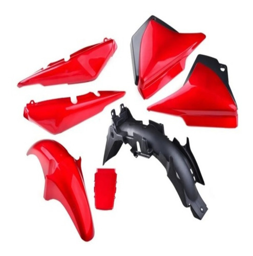 Kit Plasticos Completo Motomel Cg 150 S2 Y S3 Rojo