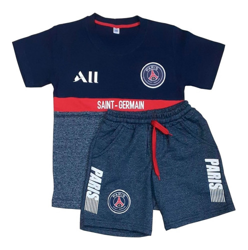 Conjunto Algodón Remera + Short De Niño Paris 