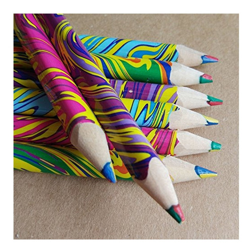Imagen 4 de 8 de Lápices De Colores Niños Multicolor Lápiz Mágico Escolar X4