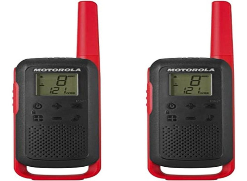 Motorola Solutions T210 Radio Bidireccional Negro Con Rojo,