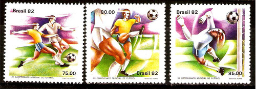 #9009 Brasil 1982 S Futbol Copa Del Mundo 1522-4 Mnh