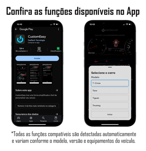 Dispositivo De Customização Faaftech - Custom Easy Obd-ii