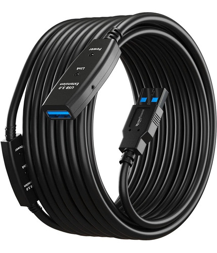 Mutecpower Cable De Extensión Usb 3.0 Macho A Hembra Con 2 C