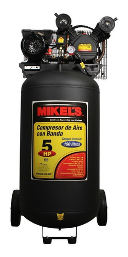 Compresor Aire Vertical  5 Hp 190 Lts  Mikels