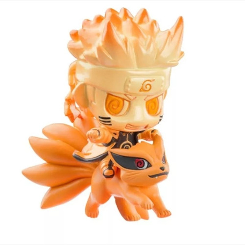 Naruto 6p Ninjas + Invocaciones Serpiente Sasuke 6cm C/ Caja
