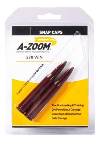 Snap Caps De Metal A-zoom 270 Win (2 Piezas) Xtr C