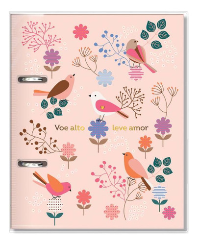 Caderno Fina Ideia Leve AMor Leve Amor cor rosa-pálido