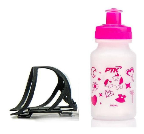 Caramanhola Garrafinha Squeeze 250ml Com Suporte Para Bike