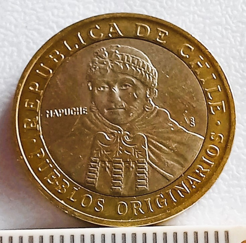 Moneda De 100 Pesos Del Año 2016 De Chile (machi Mapuche)