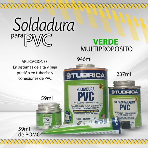 Soldadura Liquida Tubrica Multiproposito Verde / Lata / Pomo