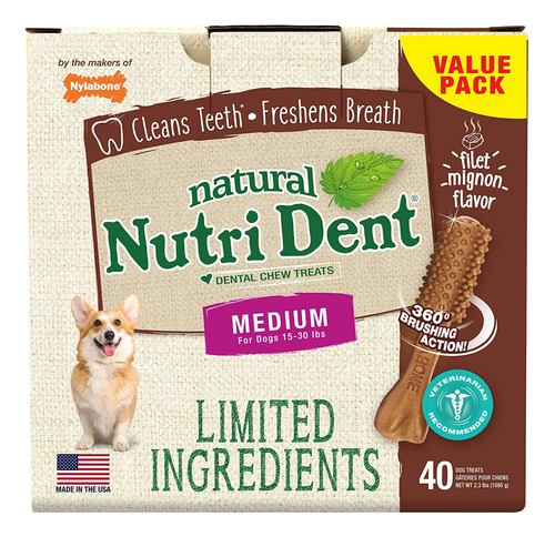 Golosinas Dentales Masticables Para Perros Nylabone Nutri De