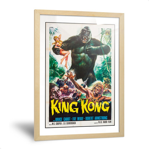 Cuadros King Kong Poster Peliculas Viejas Cine Vintage 35x50