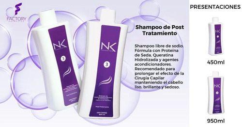 Shampoo Nk Post Tratamiento (450 Ml)