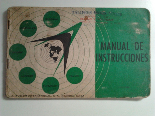 Libro-manual 100% Original De Usuario: Valiant I (v200) 1962