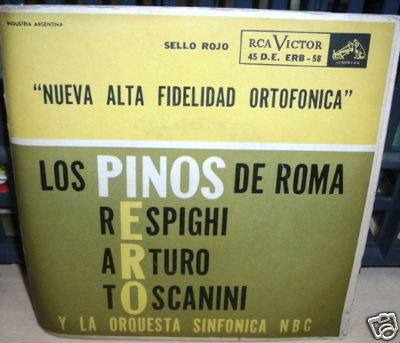 Arturo Toscanini Respighi Los Pinos De Roma Simple Doble