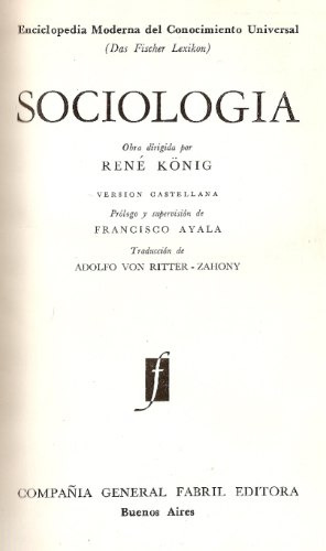 Sociologia - Rene Konig