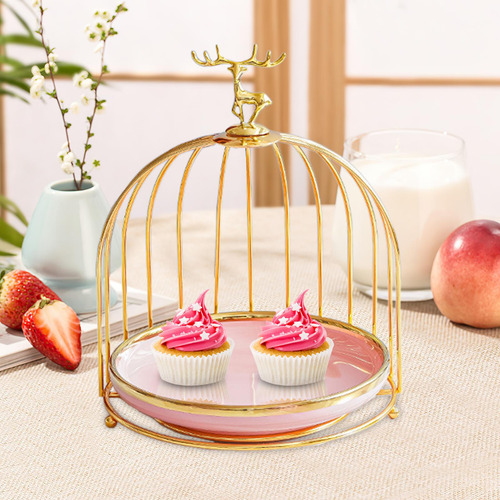Soporte Para Postres Y Magdalenas, Plato Para, Rosa