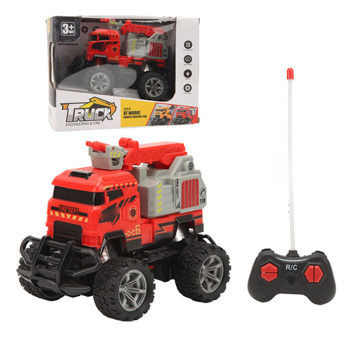 Escalera De Juguete Rc Plastic Fire Truck 1:43, Completament