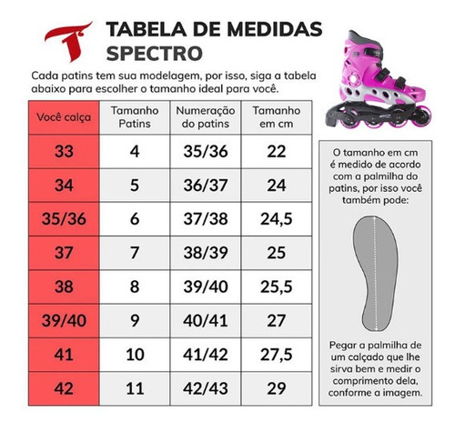 Patins Spectro Pink Abec 5