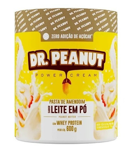 Pasta De Amendoim Com Whey Isolado 650g - Dr Peanut