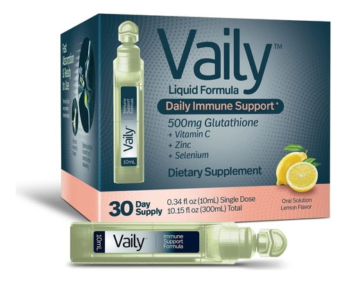 Glutation Liquido 500 Mg 30dias, Vaily,